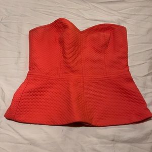 Orange Quilted Corset